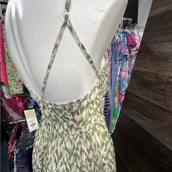 Francesca's Collections Sage Green Cream Romper - Picture 9 of 14